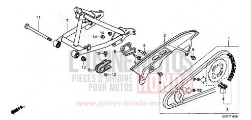 FORCELLONE/COPERCHIO CATENA CRF70FC di 2012